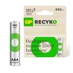 Gp Recyko Gp65aaahcer21 Sarjli Pil Aaa Ince 650Mah Ni-Mh (2 Adet)