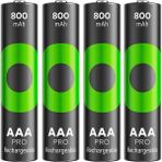 Gp Recyko Pro 800 Mah Ni-Mh 1.2 Volt Aaa Ince Kalem Şarjlı Pil 4lü Paket - 1 Adet