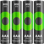 GP RECYKO PRO 800 MAH Nİ-MH 1.2 VOLT AAA İNCE KALEM ŞARJLI PİL 4LÜ PAKET GP85AAAHCB-2EB4 (GPRHCH83B205)