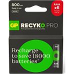 Gp Recyko Pro 850 Serisi 800 Mah Nimh Aaa Ince Kalem Boy 6'lı Şarjlı Pil