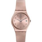 GP403 Swatch Pinkbaya Kadın Kol Saati – Analog, Takvimli, 3 ATM Su Geçirmez, Plastik-Silikon Kasa ve Mineral Cam
