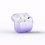 GPACK Airpods 3. Nesil uyumlu Kulaklık Kılıfı Parlayan Simli Transparan Airbag 32 Mor