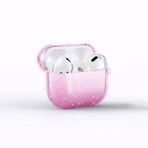 GPACK Airpods 3. Nesil uyumlu Kulaklık Kılıfı Parlayan Simli Transparan Airbag 32 Pembe