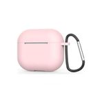 GPACK Airpods 4 uyumlu Kulaklık Kılıfı Mat Kancalı Silikon SF13 Pembe