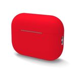 GPACK Airpods Pro 2 uyumlu Kulaklık Kılıfı Mat Orj Kancalı Silikon + İp SF20 Kırmızı