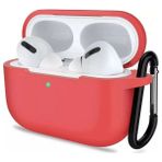 Gpack Airpods Pro 3 Uyumlu Kılıf Mat Kancalı Silikon SF13 Kırmızı