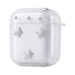 Gpack Airpods Uyumlu Kulaklık Kılıfı Simli Şeffaf Kutup Airbag 44 Gümüş