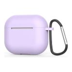 Gpack Apple Airpods 4 Uyumlu Kılıf Mat Kancalı Silikon SF13 Lila