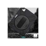Gpack Apple iPad Air 10.9 2022 5. Nesil ile Uyumlu Defender Tablet Tank Koruma Standlı Kılıf, Siyah