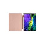 Gpack Apple iPad Air 10.9 2022 5. Nesil ile Uyumlu Standlı Katlanabilir PU Silikon Kılıf, Bronz