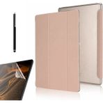 Gpack Apple iPad Air 10.9 2022 5.nesil Kılıf Smart Cover Kapaklı Standlı Uyku Modlu SM33 + Nano + Kalem Bronz