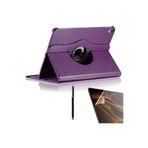 Gpack Apple iPad Pro 12.9 2018 3. Nesil ile Uyumlu Kapaklı Standlı 360 Derece Koruma Kılıf, Mor, Nano Ekran Koruyucu ve Kalem Seti