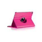 Gpack Apple iPad Pro 12.9 2018 3. Nesil ile Uyumlu Kapaklı Standlı 360 Dönebilen Kılıf, Pembe Koyu