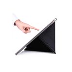 Gpack Apple iPad Pro 12.9 2020 4. Nesil ile Uyumlu Standlı Katlanabilir PU Silikon Kılıf, Mavi