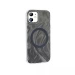 Gpack Apple İphone 11 Kilif Kenarlari Tirtikli Firca Boya Desenli Magsafeli Palet Kapak