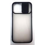 Gpack Apple İphone 12 Kamera Sürgülü Korumalı Buz Silikon Kapak Kılıf