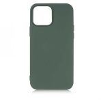 Gpack Apple iPhone 13 Pro Max Mara Silikon Mat Soft Korumalı Lansman Koyu Yeşil Kılıf