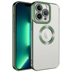 Gpack Apple iPhone 14 Pro Kılıf Logo Gösteren Kamera Korumalı Silikon