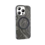 Gpack Apple İphone 15 Pro Kilif Kenarlari Tirtikli Firca Boya Desenli Magsafeli Palet Kapak
