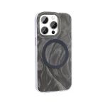 Gpack Apple İphone 15 Pro Max Kilif Kenarlari Tirtikli Firca Boya Desenli Magsafeli Palet Kapak