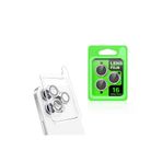 Gpack Apple iPhone 16 Pro ile Uyumlu Kamera Lens Koruyucu, Metal, Gümüş