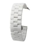 Gpack Apple Watch 4 5 38 mm Parlak Seramik Kaplama Metal ZR Beyaz Kordon