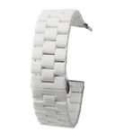 Gpack Apple Watch 4 5 38 mm Parlak Seramik Kaplama Metal ZR Beyaz Kordon