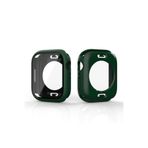 Gpack Apple Watch 4 5 44mm ile Uyumlu Kasa ve Ekran Koruyucu, 360 Derece Koruma, Sert Silikon, Koyu Yeşil