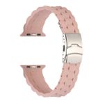 Gpack Apple Watch SE 2 2022 44 mm KRD 72 Pembe Mat Silikon Ayarlanabilir Kordon