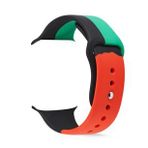 Gpack Apple Watch SE 40 mm Silikon Renkli KRD 39 Çok Renkli Kordon