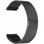 Gpack Garmin Instinct 2 Kordon Kayış Metal Hasır Örgülü 22/hs Siyah