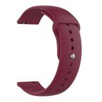 Gpack Google Ticwatch S2 Wear Os Kordon Klasik Silikon KRD 11 Mürdüm Kordon