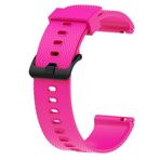 GPACK Huawei Watch GT 2 Porsche Design ile uyumlu Kordon Noktalı Kopcalı Silikon 22/klw, Pembe Koyu