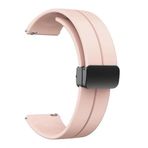 GPACK Huawei Watch GT 2 Sport ile uyumlu Kordon Kayış d-buckle Mıknatıslı Silikon 22/jku, Bronz