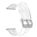 Gpack Huawei Watch GT 2E 46 mm Metal Tokalı Silikon KRD 13 Şeffaf Kordon