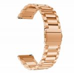 Gpack Huawei Watch GT 3 Classic 46 mm Metal Sıralı Kordon KRD 04 Bronz Kordon