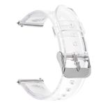 Gpack Huawei Watch GT Runner Metal Tokalı Silikon KRD 13 Şeffaf Kordon
