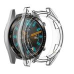 Gpack Huawei Watch GT2 46 mm Önü Kapalı Şeffaf Silikon Renksiz Renkli Kordon