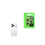 Gpack iPhone 17 Pro Max Uyumlu Kamera Lens Koruyucu Metal Tekli CL07, Gümüş