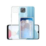 Gpack Kılıf Kartlıklı Silikon Kamera Korumalı Şeffaf, Realme C21 Ile Uyumlu
