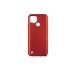 Gpack Kılıf Korumalı Mat Soft Premier Silikon+Nano Glass Kırmızı, Realme C21 Ile Uyumlu