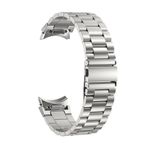 Gpack KRD 04 Samsung Galaxy Watch 6 Classic 43 mm Aparatlı Metal Sıralı Gümüş Kordon