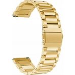Gpack KRD04 Galaxy Watch 6 Classic 47 mm Gold Metal Sıralı Akıllı Saat Kordonu