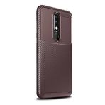 Gpack Nokia 5.1 Plus Kilif Negro Karbon Dizayn Silikonnano Glass