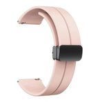 GPACK Nubia Red Magic Watch2 ile uyumlu Kordon Kayış d-buckle Mıknatıslı Silikon 22/jku, Bronz