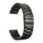 GPACK Nubia Red Magic Watch2 ile uyumlu Kordon Kayış Metal Sıralı Çelik 22/krd04, Siyah