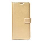 Gpack Oppo A15 Local Cüzdan Standlı Kartvizitli Gold Kılıf