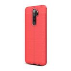 Gpack Oppo A5 2020 Niss Deri Görünümlü Nano Glass Kırmızı Silikon Cep Telefonu Kılıf