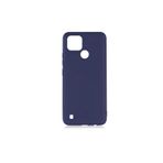 Gpack Realme C21 ile Uyumlu Kılıf, Korumalı Mat Soft Premier Silikon, Nano Glass, Lacivert