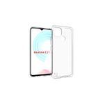 Gpack Realme C21 ile Uyumlu Kılıf, Süper Silikon, Nano Glass Koruma, Renksiz